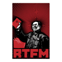 chairman mao rtfm little red book posters by strk3 chairman mao rtfm little red book posters