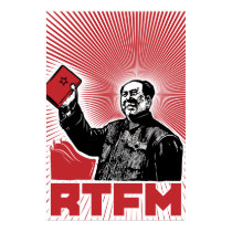 chairman mao rtfm little red book posters by strk3 chairman mao rtfm little red book posters