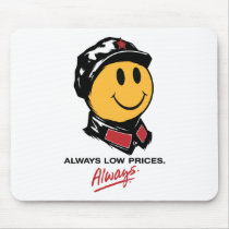 Chairman Mao Smiley Face - China:Always Low Prices mousepads