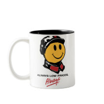 Chairman Mao Smiley Face - China:Always Low Prices mugs