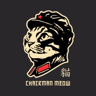 Chairman Meow! Outlined shirt