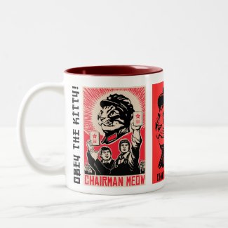 Chairman Meow Propaganda Coffee Mug