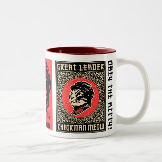 Chairman Meow! – Glorious Cat Revolution Propoganda Mug
