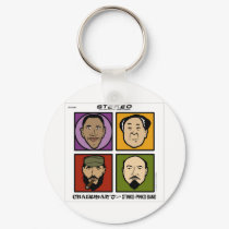 Chairman O and the Stinko Pinko Band keychains by worsttaste Chairman O and the Stinko Pinko Band keychains