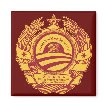 Chairman Obama's Presidential Soviet Seal Magnet by Libertymaniacs Chairman Obama's Presidential Soviet Seal Magnet