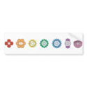 Chakra Strip Bumper Sticker bumper stickers by sacredchakras Chakra Strip Bumper Sticker bumper stickers