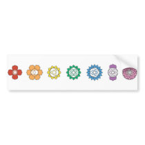 Chakra Strip Bumper Sticker bumper stickers by sacredchakras Chakra Strip Bumper Sticker bumper stickers
