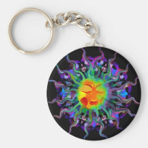 Chakra Sun Keychain