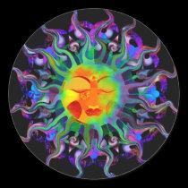 Chakra Sun Sticker stickers