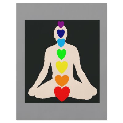 Chakra Yoga Lotus Position Gifts Custom Flyer by gailg1957