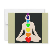 Chakra Yoga Lotus Position Gifts invitations
