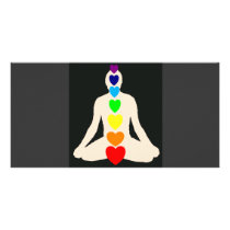 Chakra Yoga Lotus Position Gifts Photo Card
