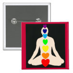 Chakra Yoga Lotus Position Gifts Pinback Button