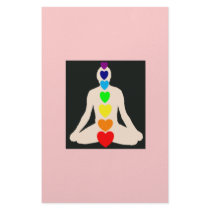 Chakra Yoga Lotus Position Gifts Personalized Stationery