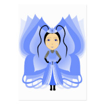 Chalcedony Butterfly Princess Business Card Templates