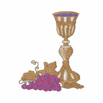 Chalice and Grapes embroidered shirts