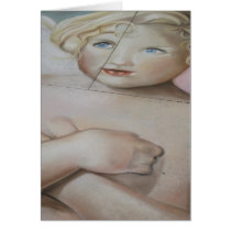 Chalk Angel--Vertical--Blank Card by etrets Chalk Angel--Vertical--Blank Card