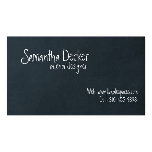 "Chalk Board" Customizable Business Card!