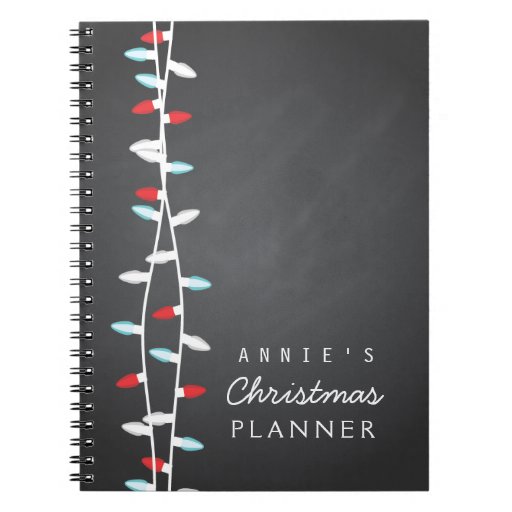 chalk board modern light bulbs christmas planner notebook chalk board modern light bulbs christmas planner notebook