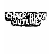Chalk Body Outline White Tee t-shirts by getchalkedup Chalk Body Outline White Tee t-shirts