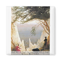 Chalk Cliffs On Rügen, Germany Fridge Magnets