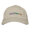 chalk flew up (khaki hat) embroidered hats by chalkflewup chalk flew up (khaki hat) embroidered hats