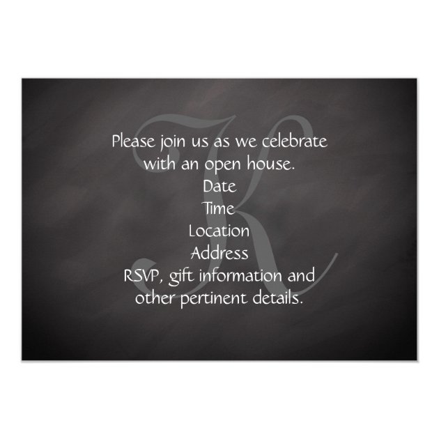 Chalk High School Photo Graduation Announcement
