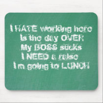 Chalk Inner Thoughts mousepads