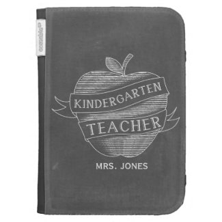 Chalk Inspired Kindergarten Teacher Kindle Case