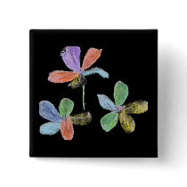 Chalk-like flowers buttons