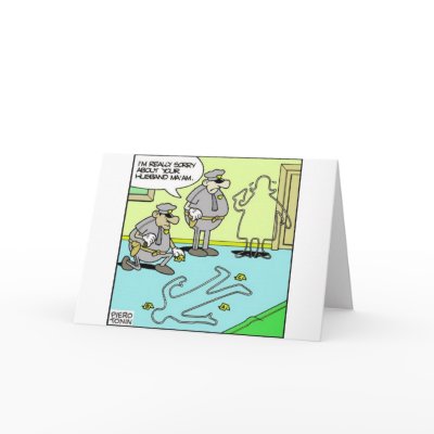 Chalk Outline Funny Police Gifts amp; Collectibles greeting cards