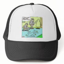 Chalk Outline Funny Police Gifts & Collectibles Trucker Hats