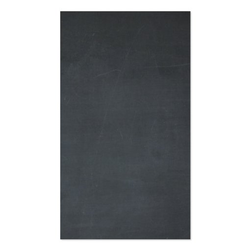 Chalkboard Apple Teacher Business Card (back side)