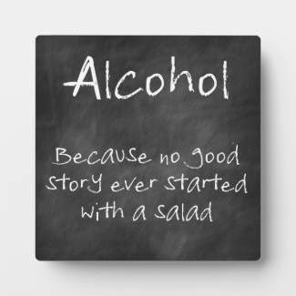 Chalkboard Bar Sign With Funny Quote