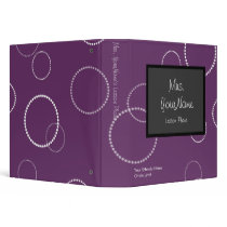 Chalkboard Binder - purple