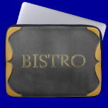 CHALKBOARD BISTRO SIGN RESTAURANT GRAPHIC LOGO ICO laptop sleeves
