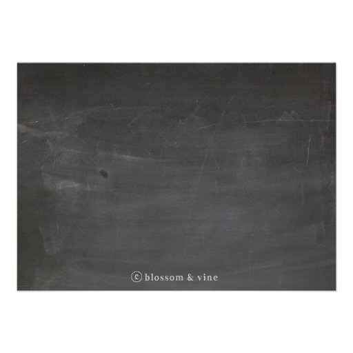 Chalkboard Bridal Shower Invitation