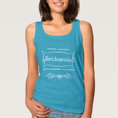 Chalkboard Bridesmaid Wedding Party T-Shirts