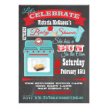 Chalkboard "Bun in the oven" Baby Shower Invites