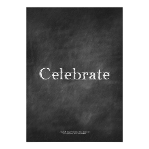 Chalkboard Celebrate Retirement Party Invitations