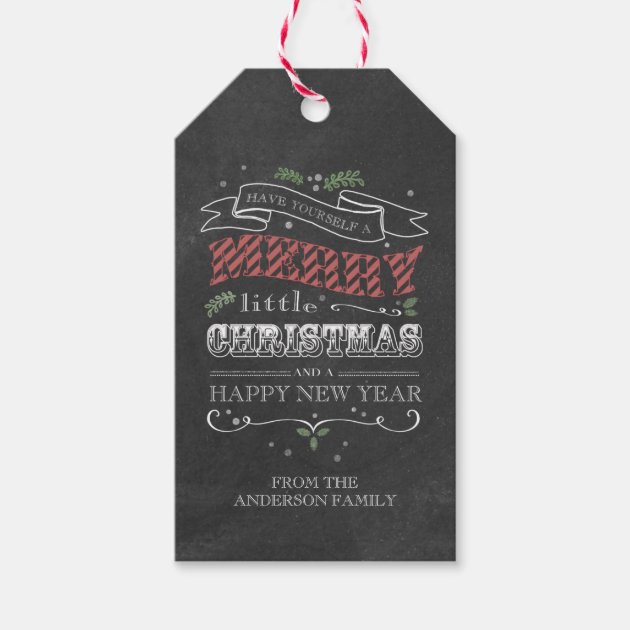 Chalkboard Christmas Gift Tags Pack Of Gift Tags 1/3