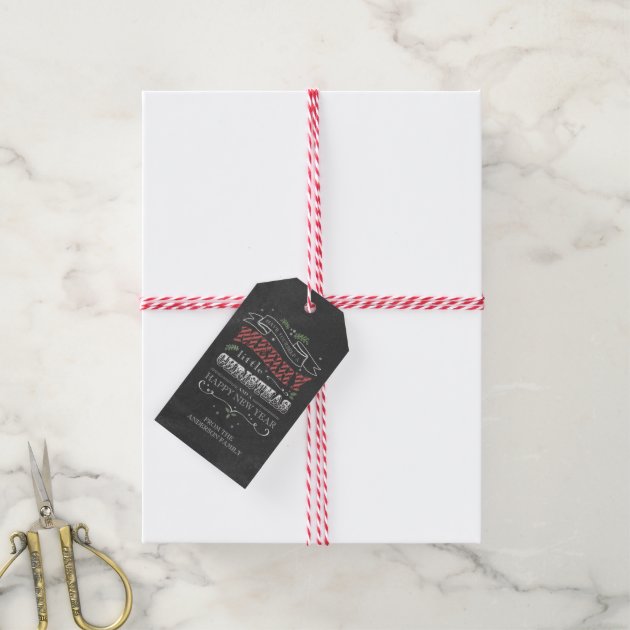 Chalkboard Christmas Gift Tags Pack Of Gift Tags 3/3
