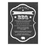 Chalkboard Couples Shower BBQ Invitation Announcement at Zazzle