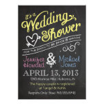 Chalkboard Couples Wedding Shower Invitation