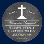 Chalkboard First Holy Communion stickers