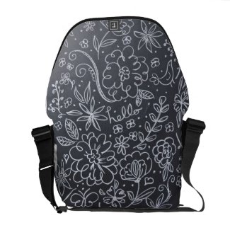 Chalkboard Floral back pack