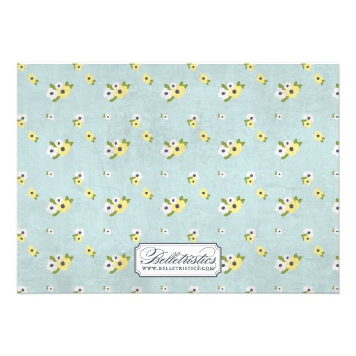 Chalkboard Florals Bridal Shower Invitation