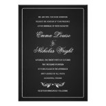 Chalkboard Formal Typography Wedding Invitations