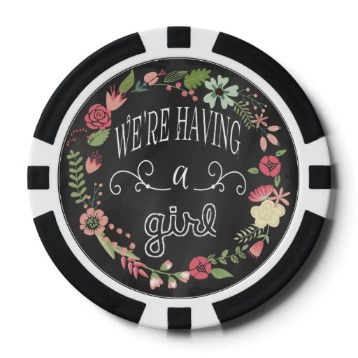 Girl poker chips