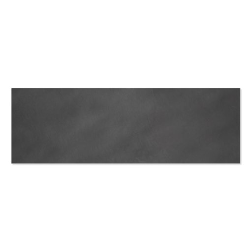 Chalkboard Gray Background Grey Chalk Board Black Business Card Template (front side)